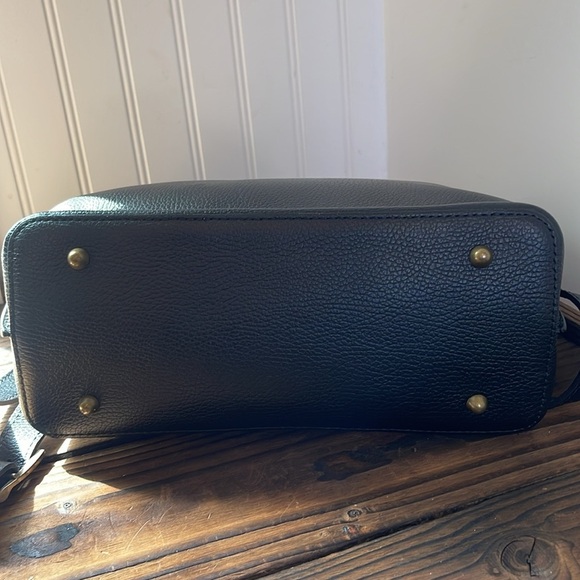 Isadora Italy Black Pebbled Leather Women's Bag - Picture 7 of 9